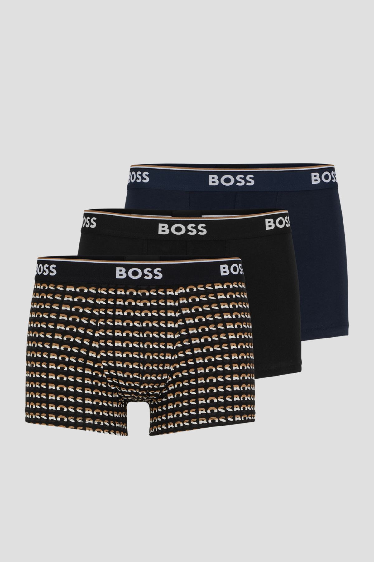 PAQUETE DE 3 BÓXERES BOSS EN ALGODÓN