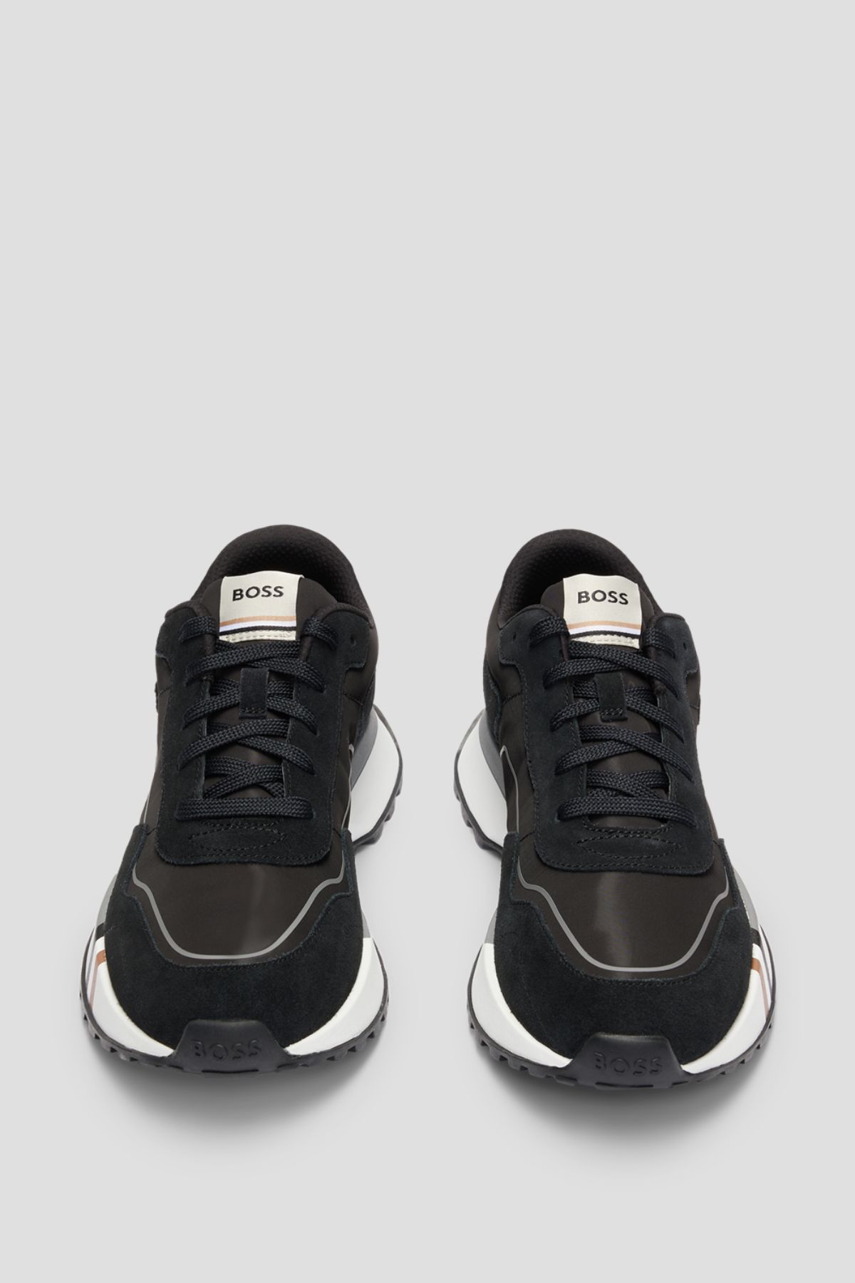TENIS BOSS EN MEZCLA DE MATERIALES