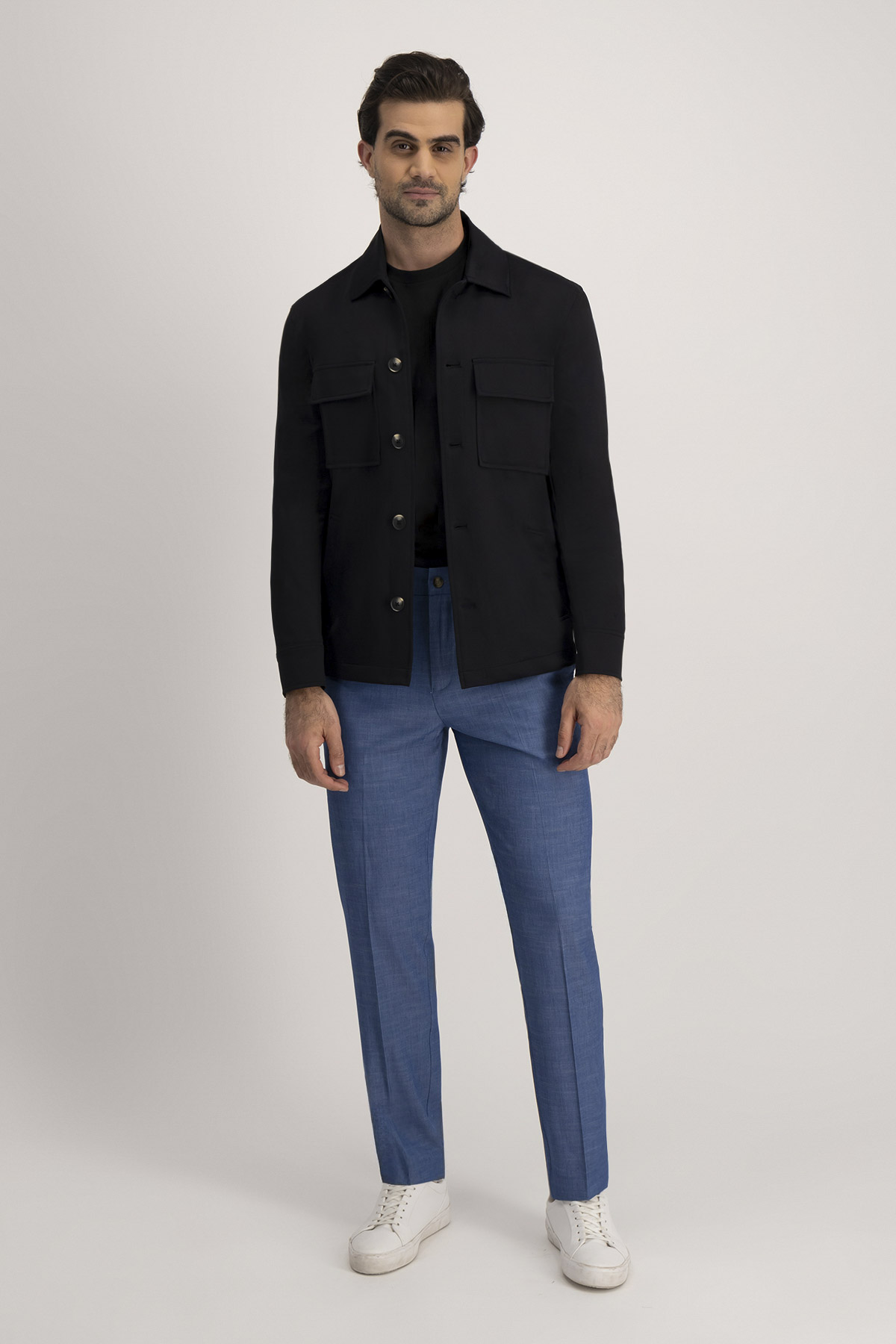Pantalón Formal Anatomic Technology Azul Slim Fit