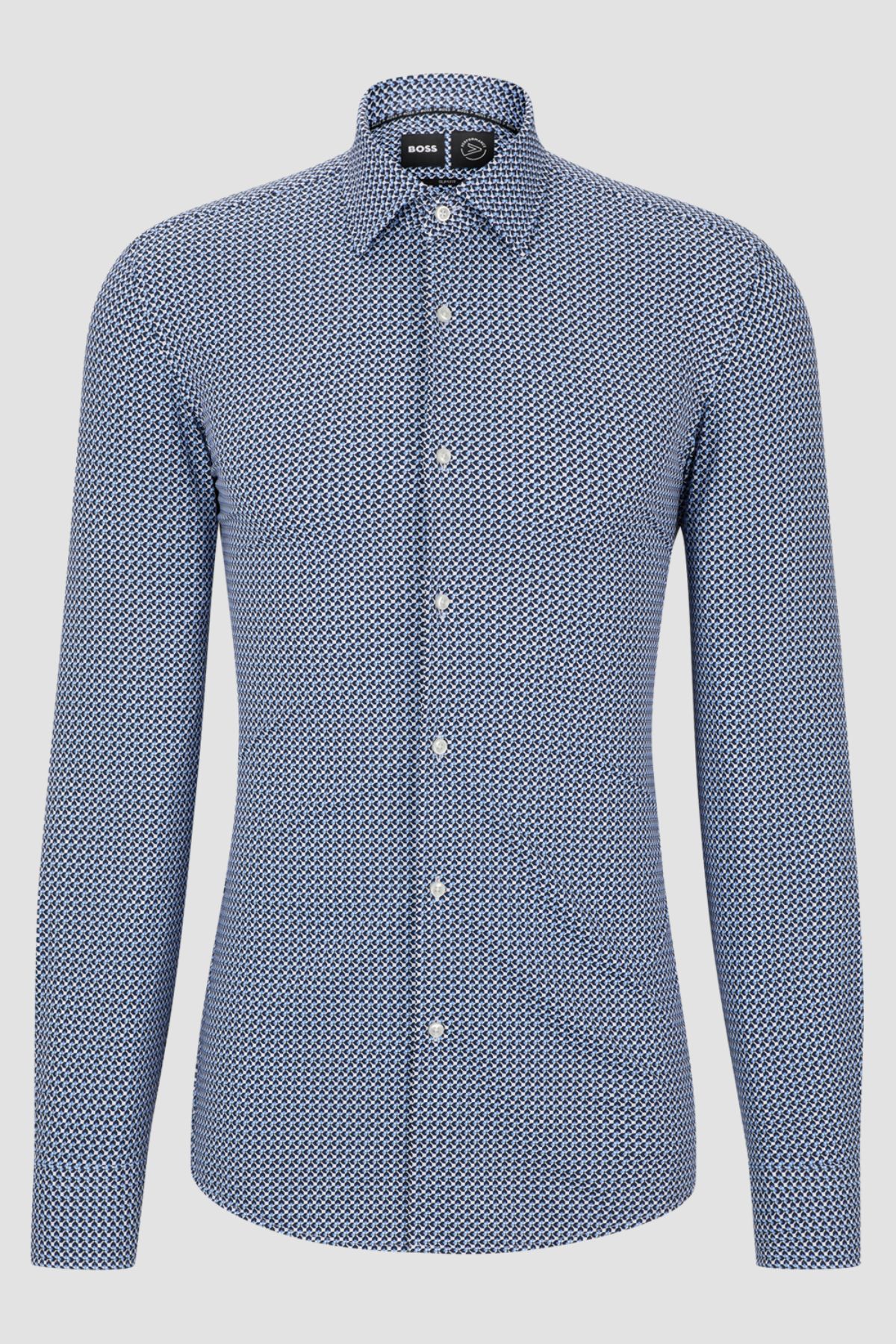 Camisa Boss Formal Azul Slim fit
