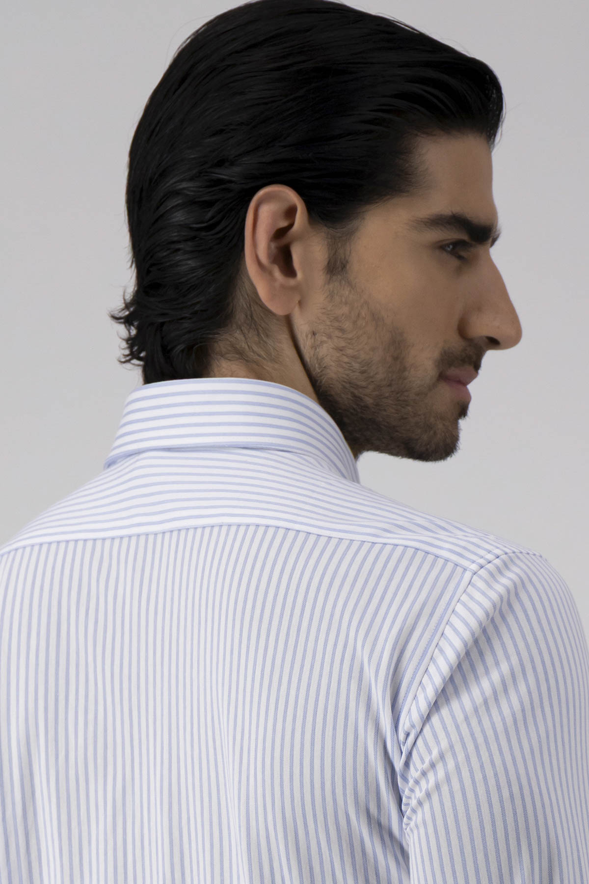 Camisa Formal Anatomic Technology Slim Fit Azul Claro