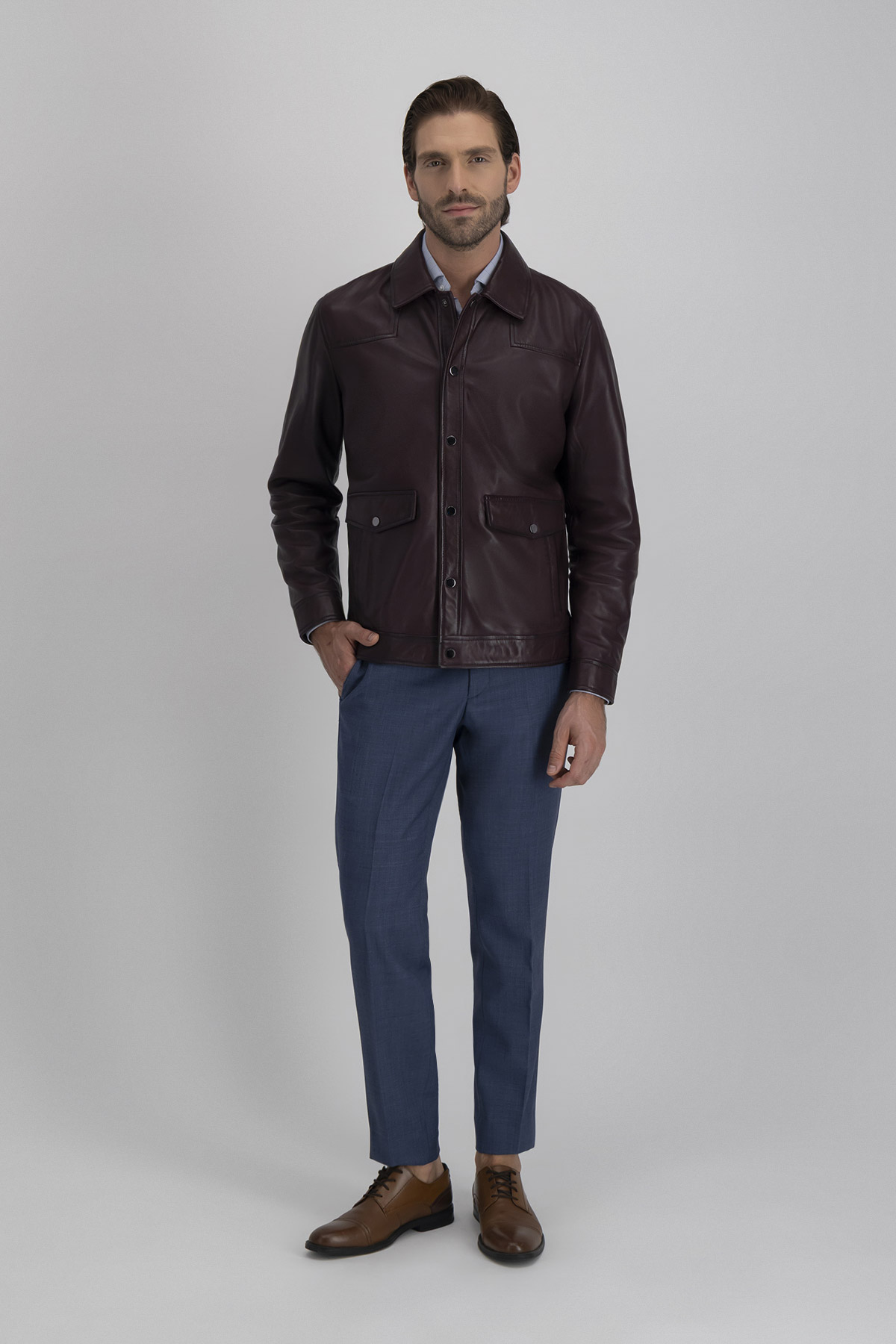 Chamarra La Vera Pelle Contemporary Fit