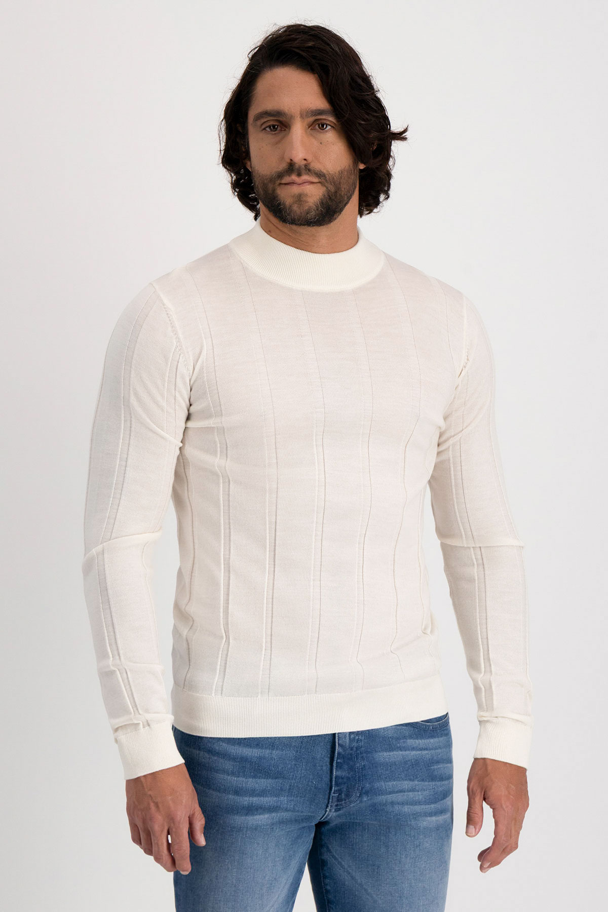 Suéter Casual Merino Wool Contemporary Fit