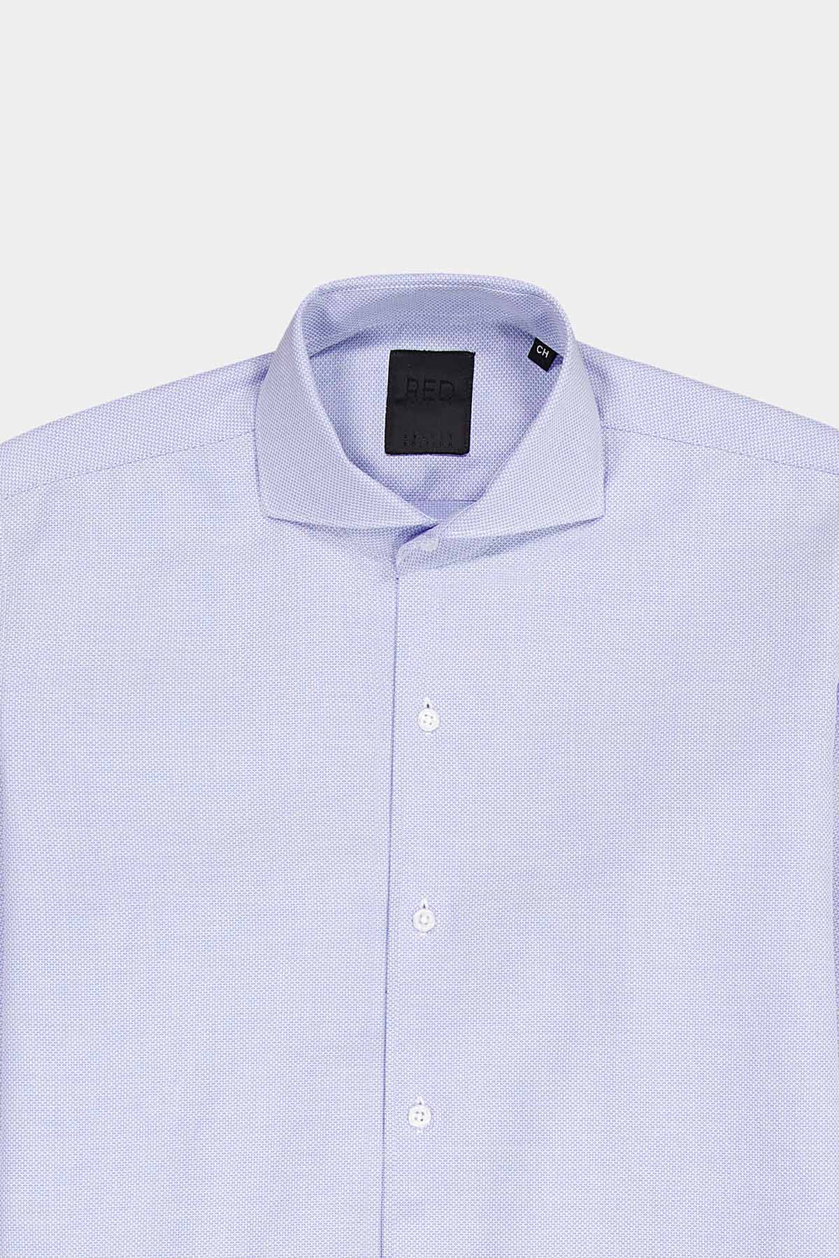 Camisa Vestir Roberts Red Color Azul Claro Slim Fit