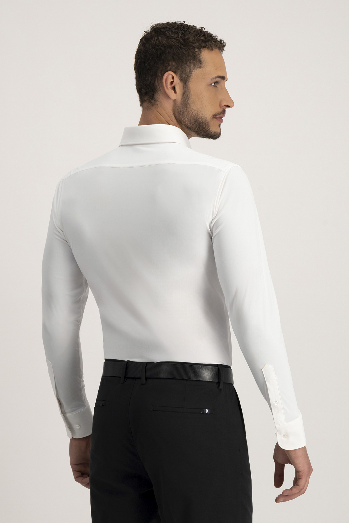 Camisa Formal Anatomic Technology Roberts Red Blanco Slim Fit