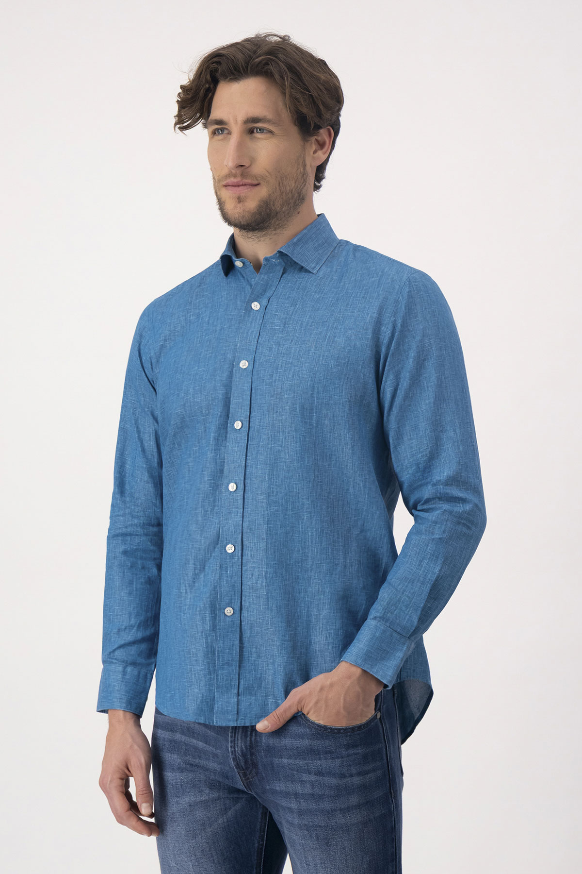 Camisa Casual Peper Touch Contemporary Fit