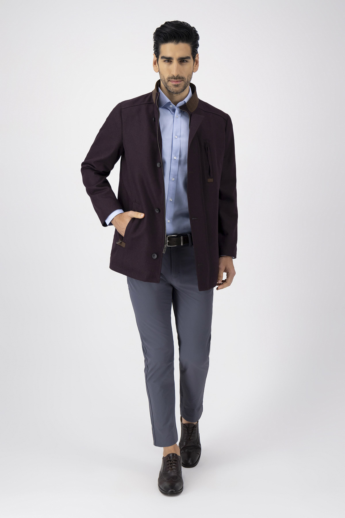 Pantalón Slim Fit Gris
