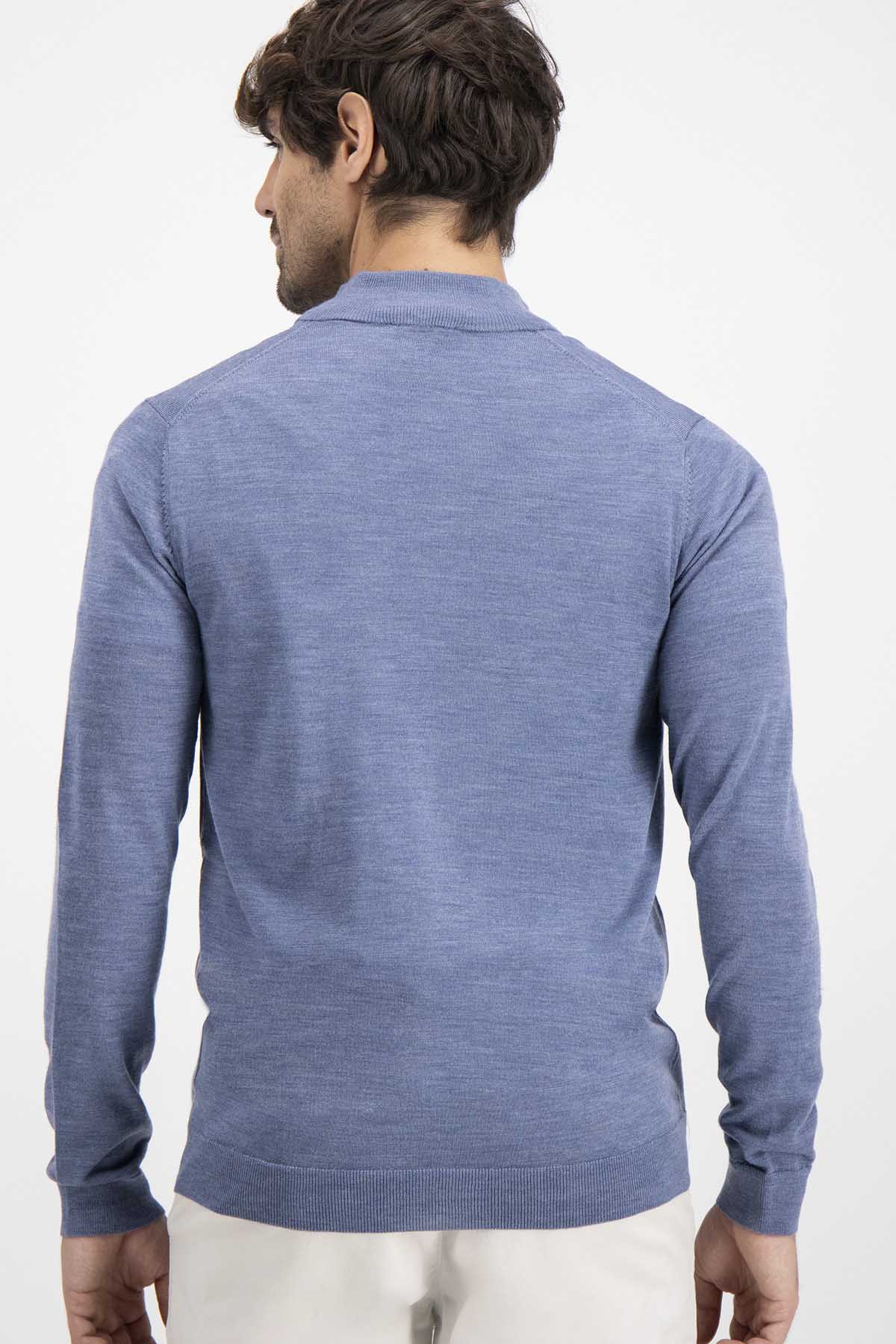 Suéter Calderoni Azul Contemporary Fit