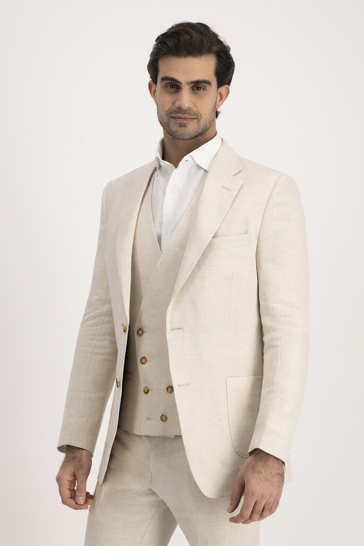 Traje Trío Roberts Red Beige Slim Fit