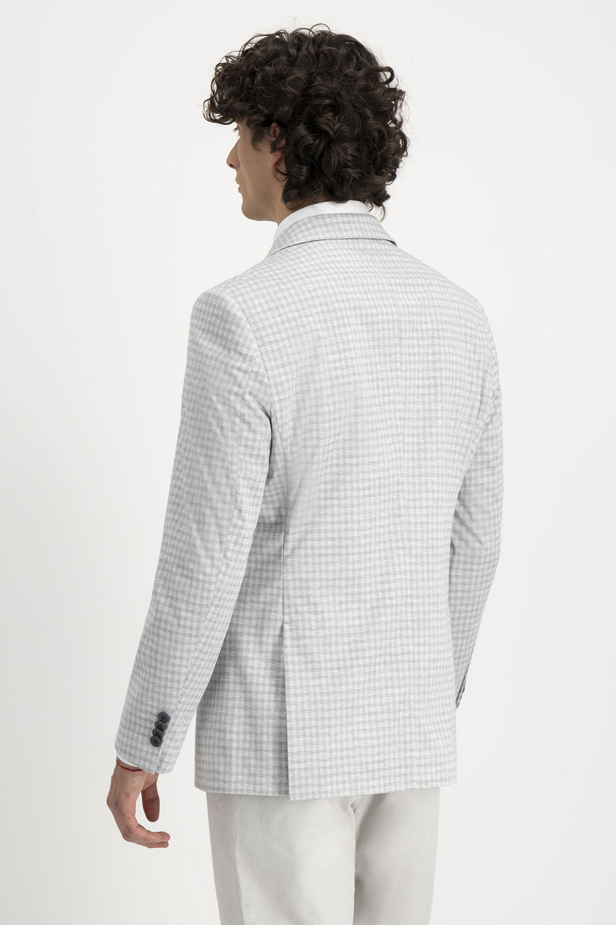Saco Casual Gris Perla Slim Fit