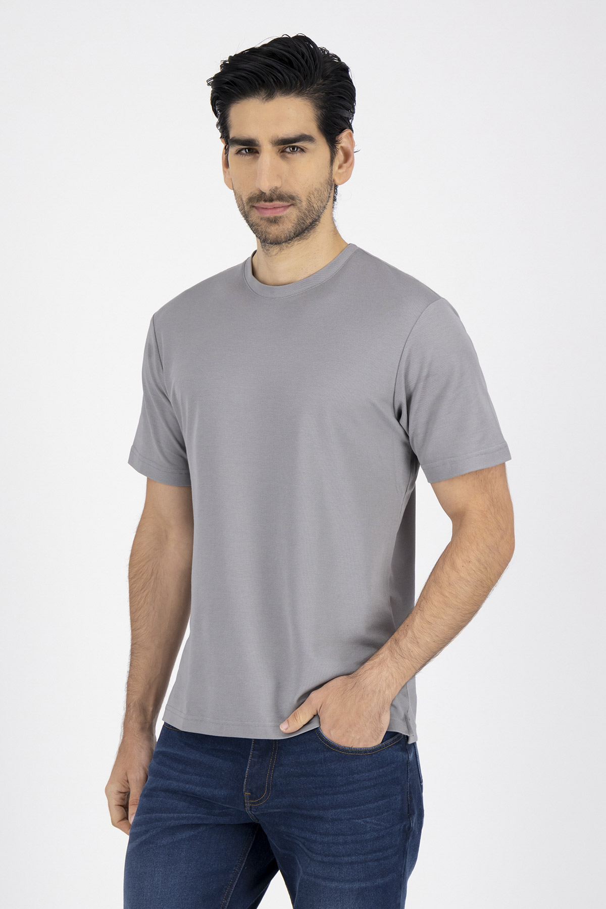 Playera EZ Care Technology Contemporary Fit Gris