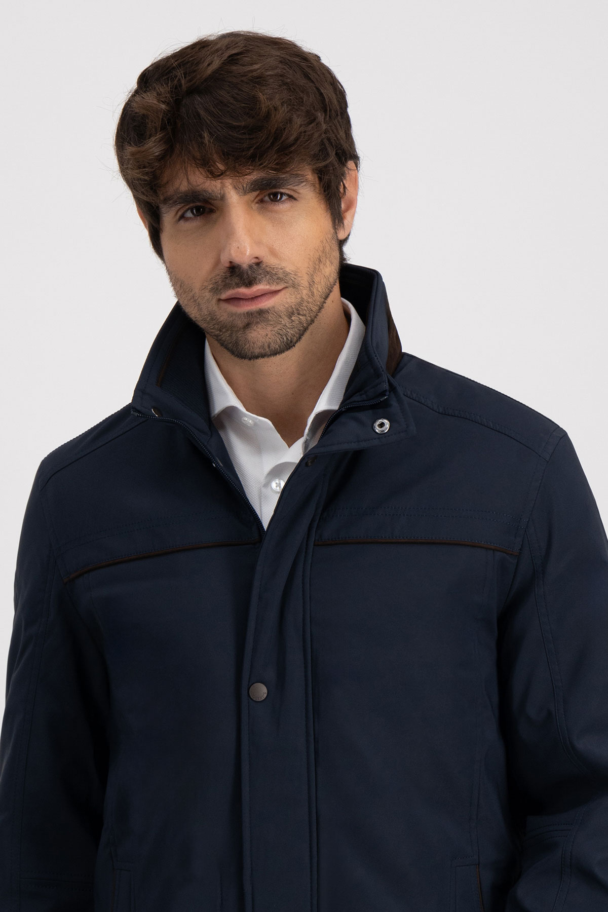 Chamarra Roberts Azul Navy Contemporary Fit