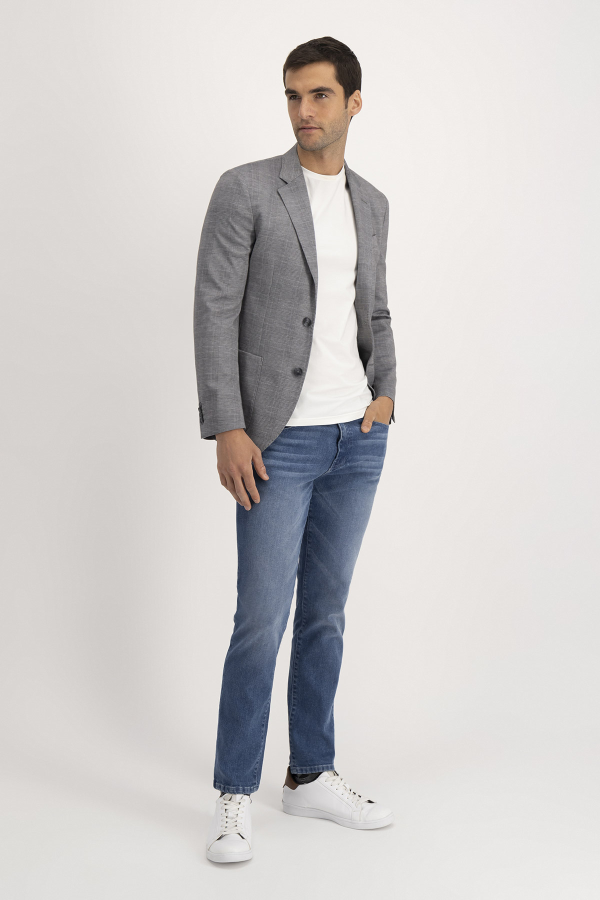 Saco Casual Roberts Red Gris Slim Fit