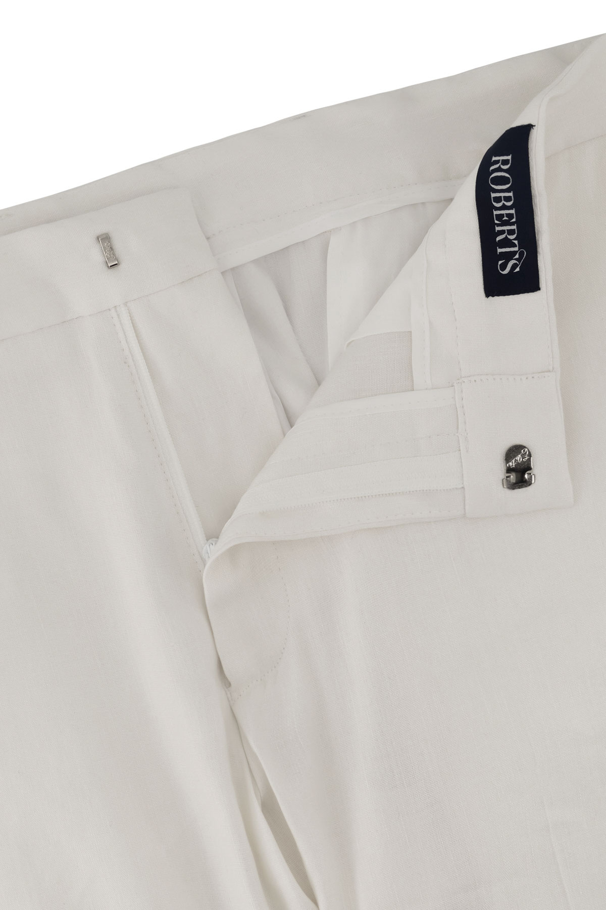 Pantalón Formal Color Blanco Slim Fit