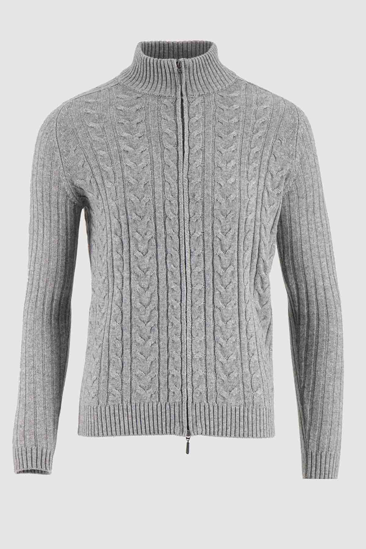 Suéter Calderoni Gris Contemporary Fit image number 4