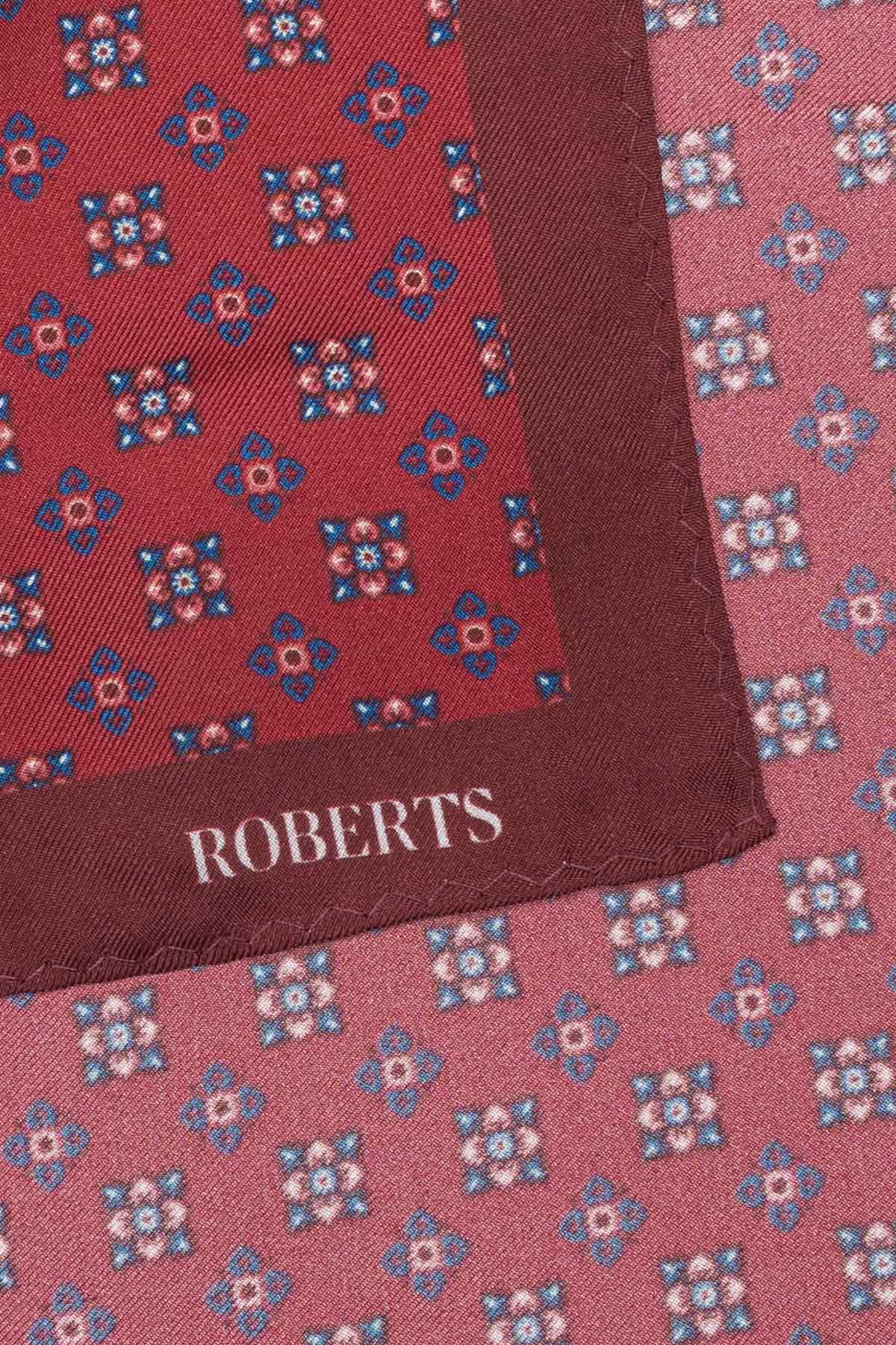 Pañuelo De Bolsillo De Seda Rojo image number 2