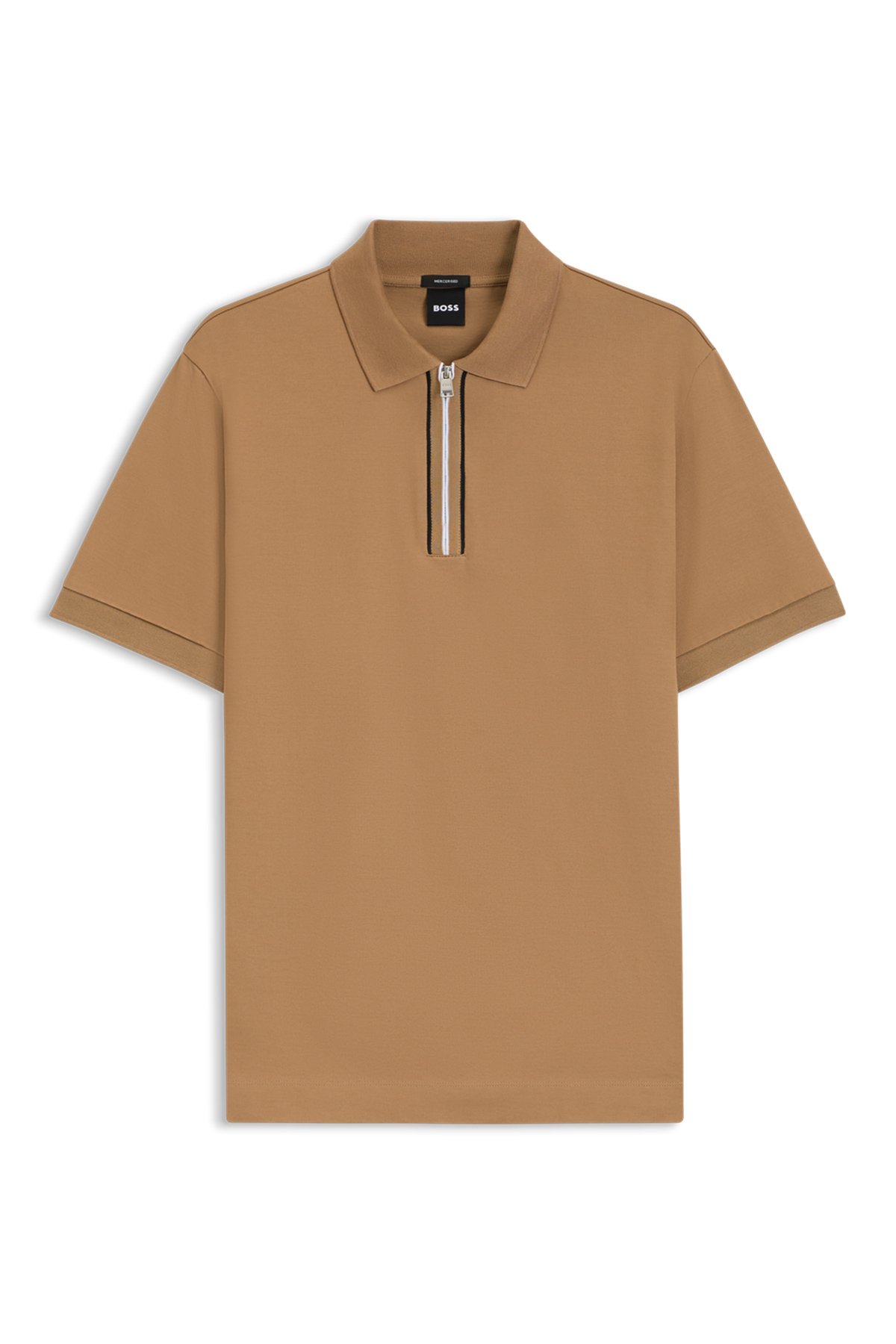 Polo De Algodón Mercerizado Con Tapeta De Cremallera image number 4
