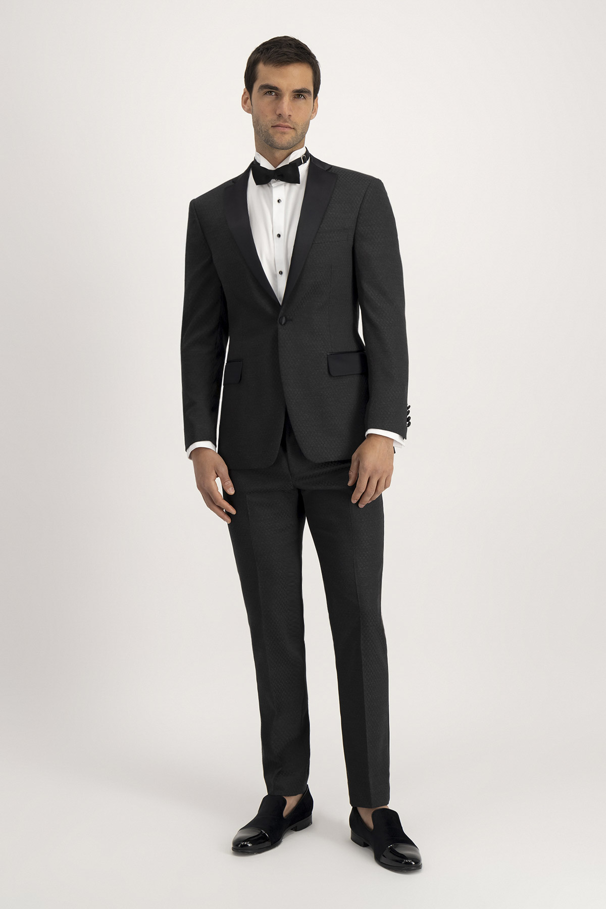 Smoking Roberts Red Gris Oxford Slim Fit