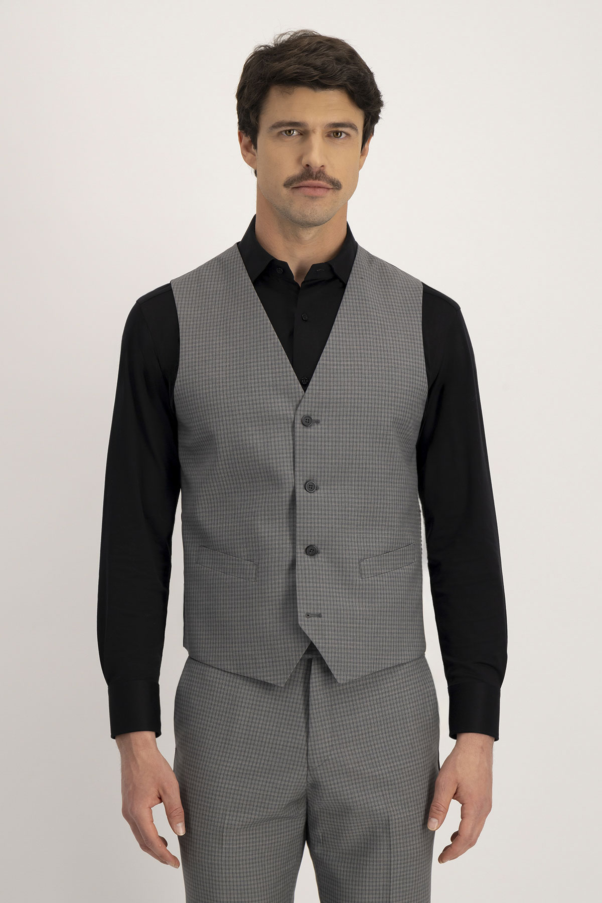 Traje Trío Roberts Gris Slim Fit