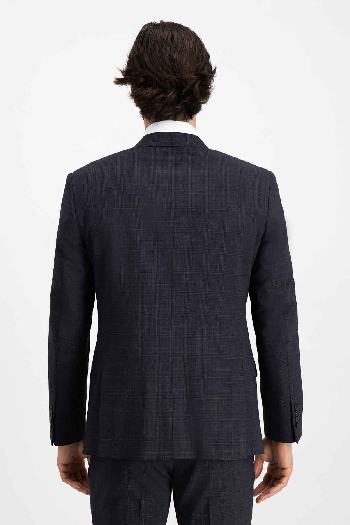 Traje Roberts Red Gris Oxford Slim Fit