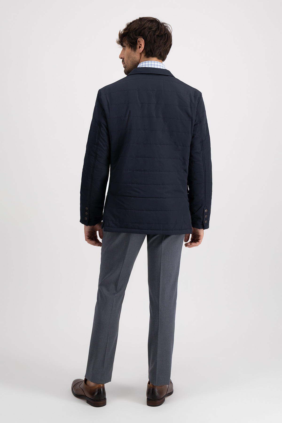 Chamarra Roberts Azul Navy Contemporary Fit