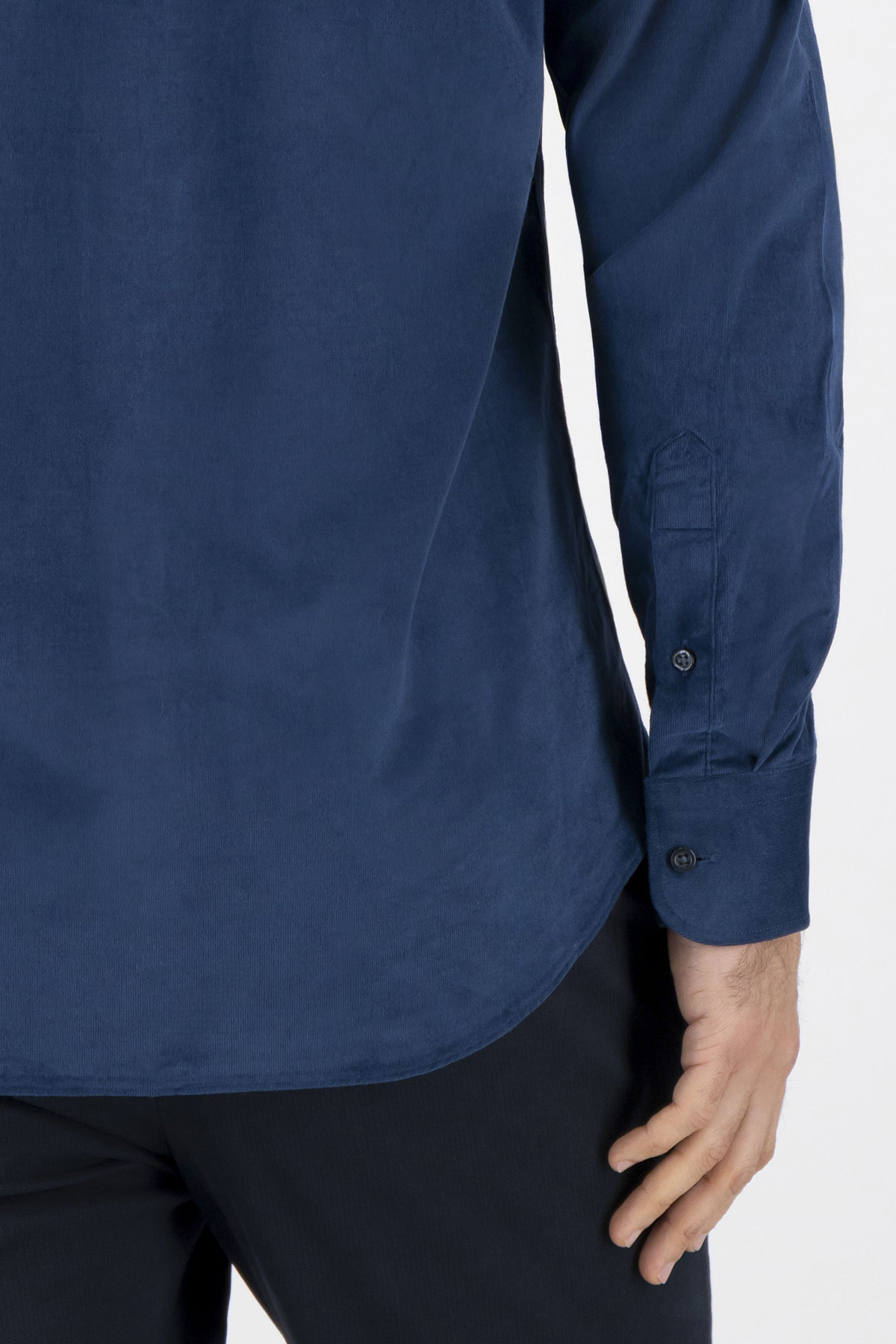 Camisa Casual Premium Cotton Slim Fit Azul