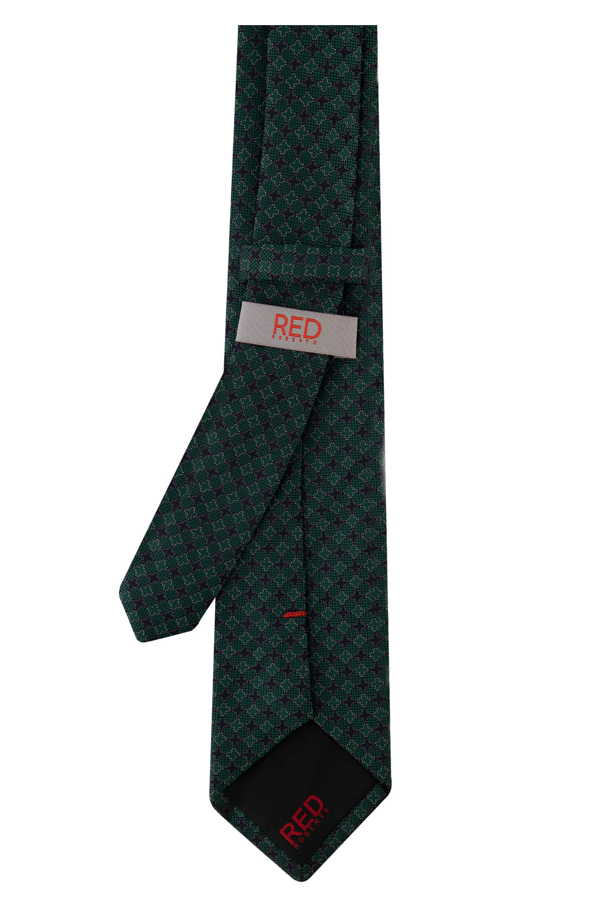 Corbata Roberts Red Color Verde Militar