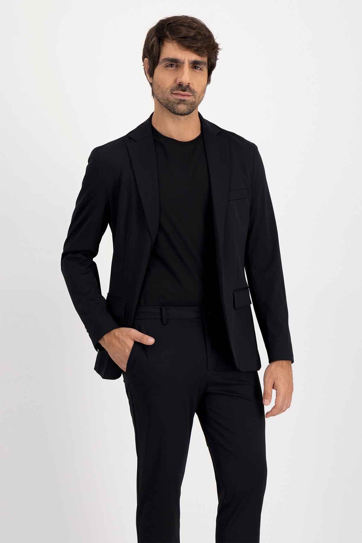 Saco Separate Roberts Red Negro Slim Fit