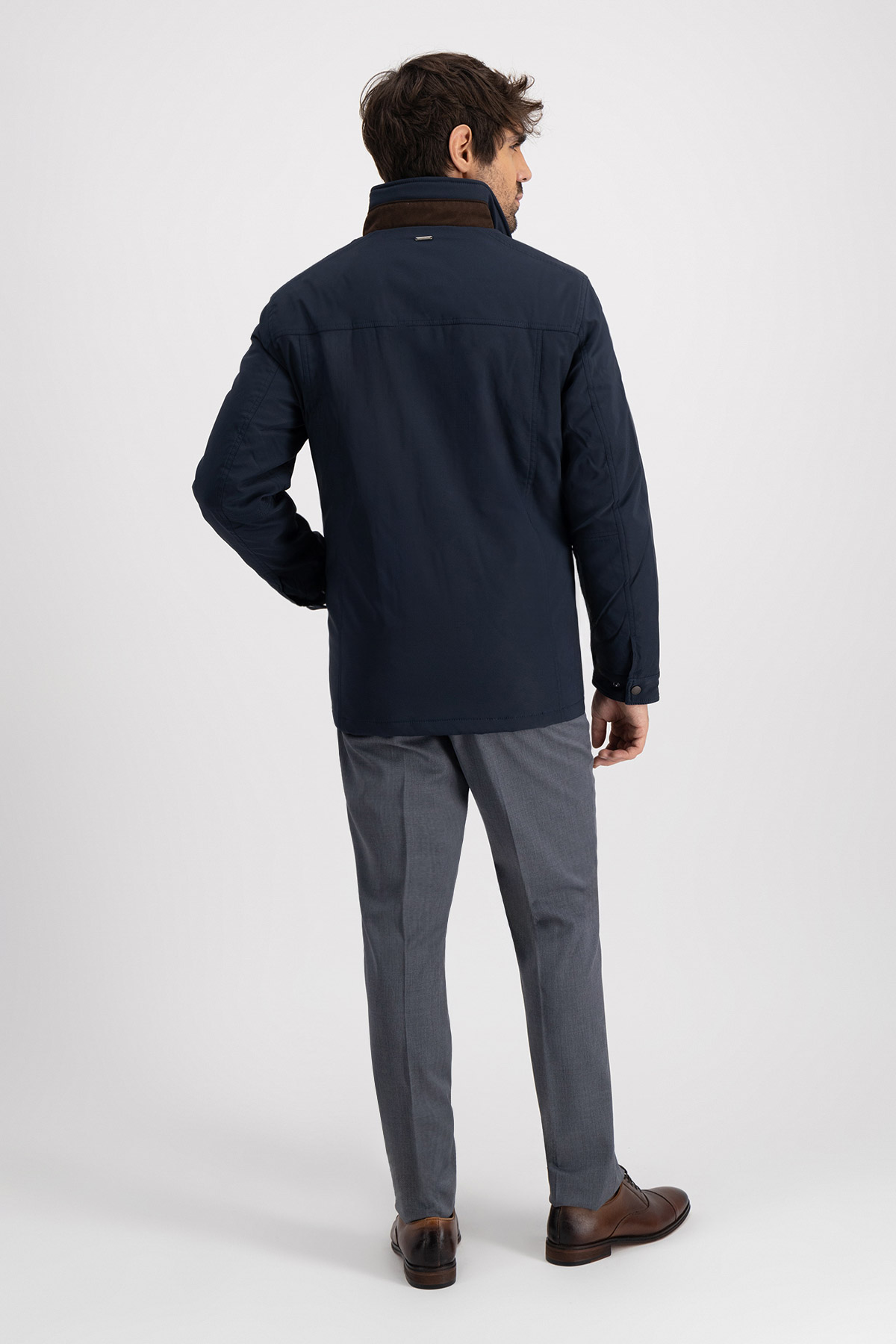 Chamarra Roberts Azul Navy Contemporary Fit