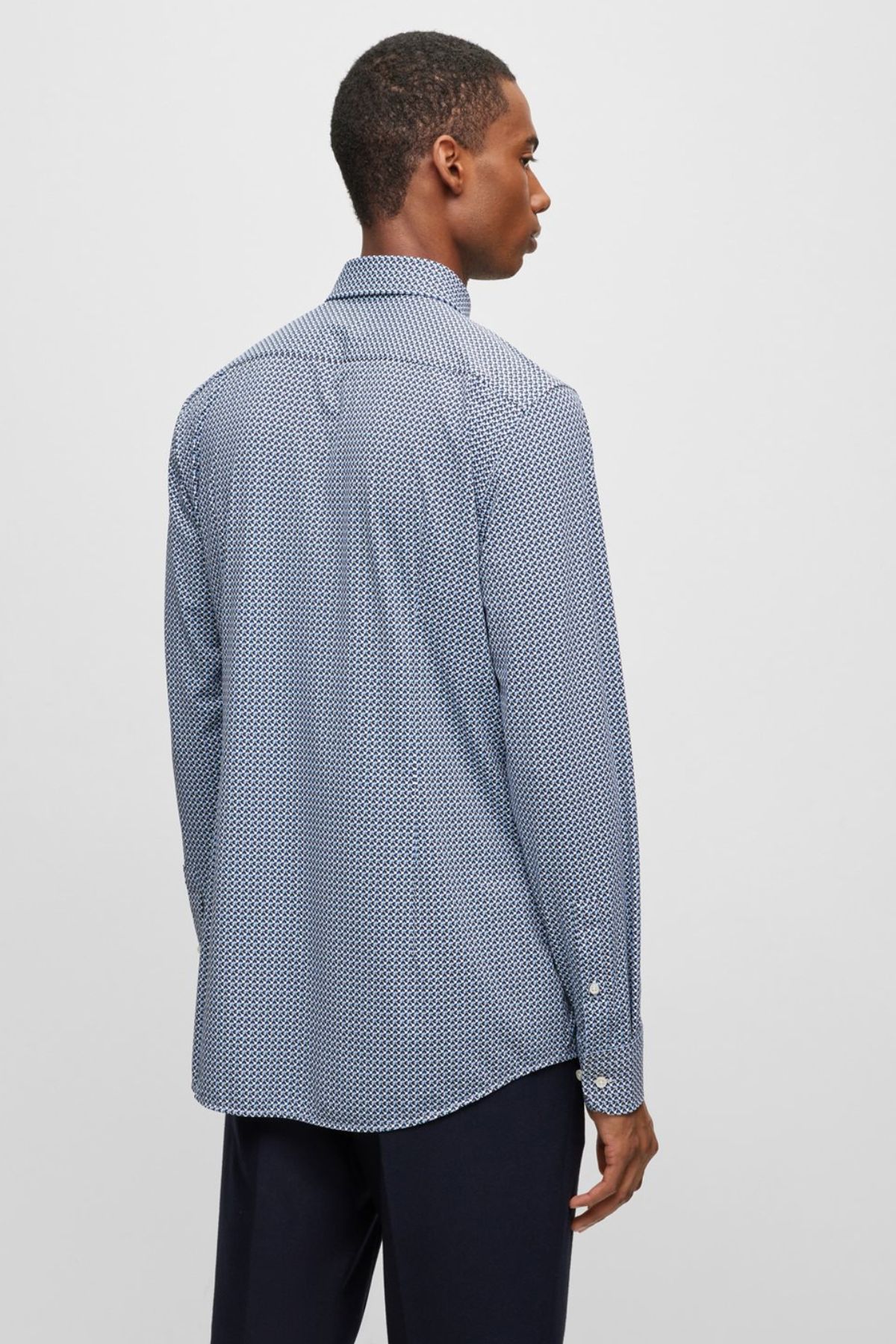 Camisa Boss Formal Azul Slim fit