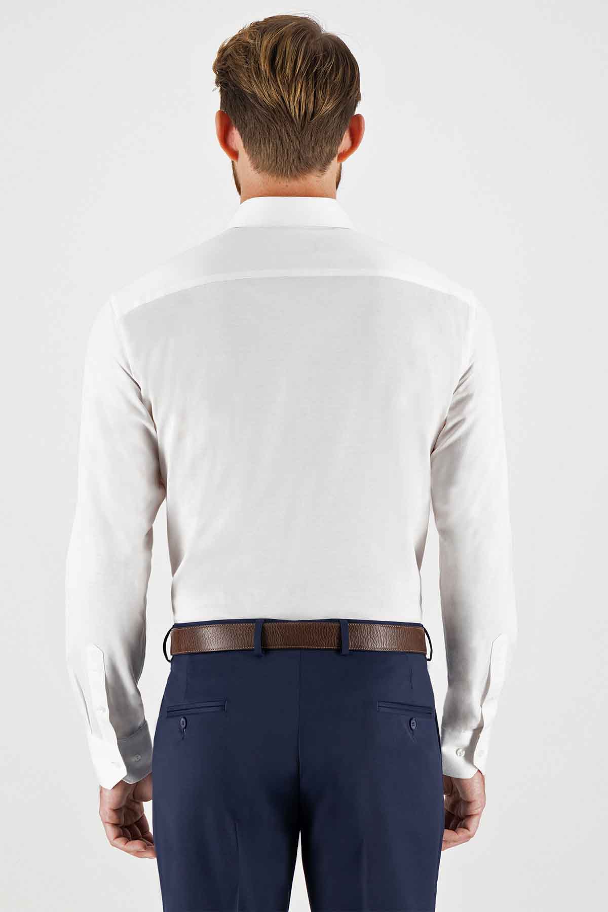 Camisa Knit Calderoni Regular fit Color blanco