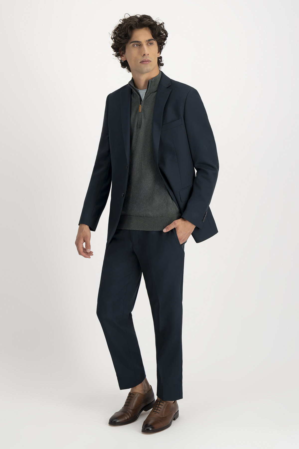 Traje Slim Fit Verde Oscuro