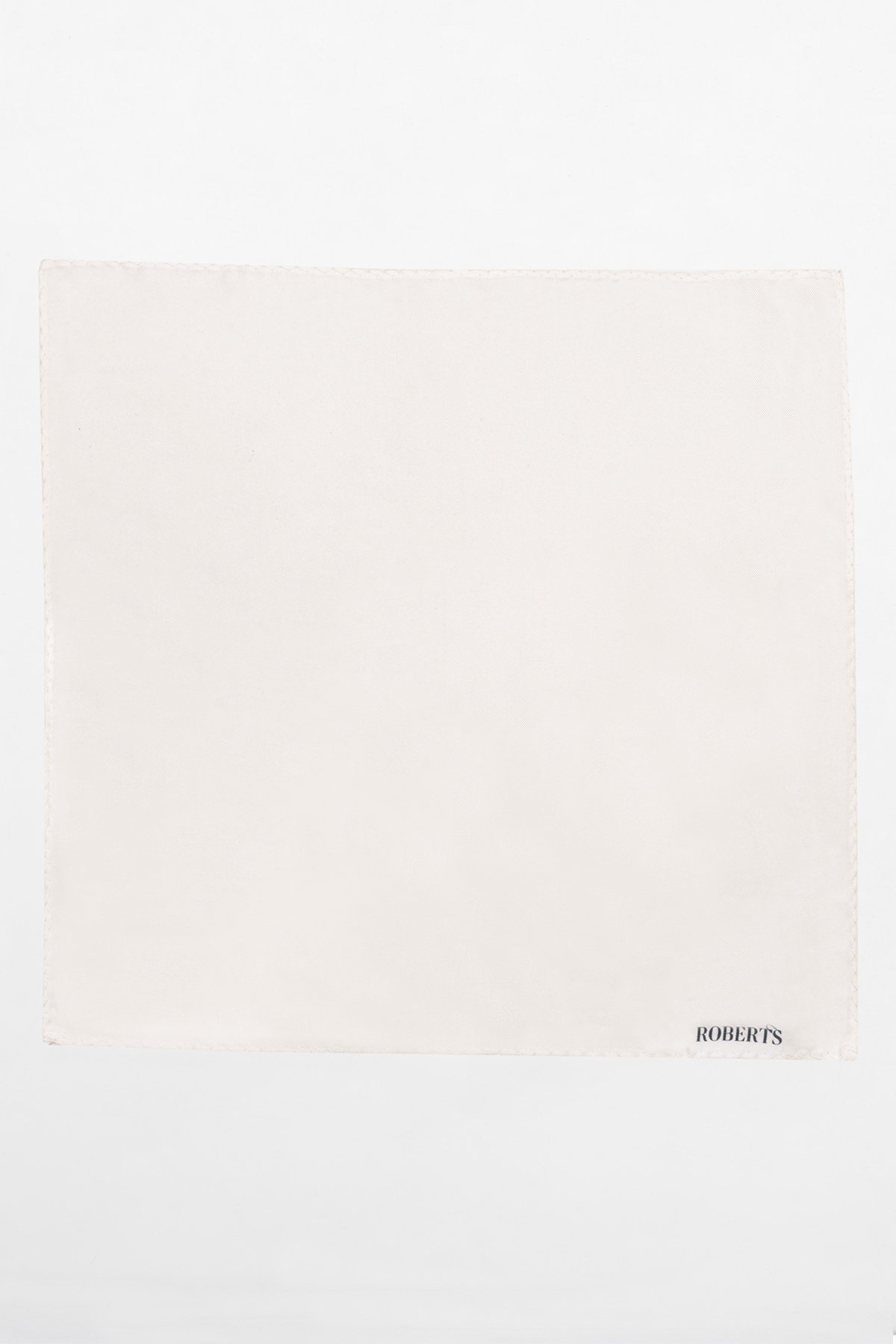 Pañuelo De Bolsillo De Seda Liso Blanco image number 1