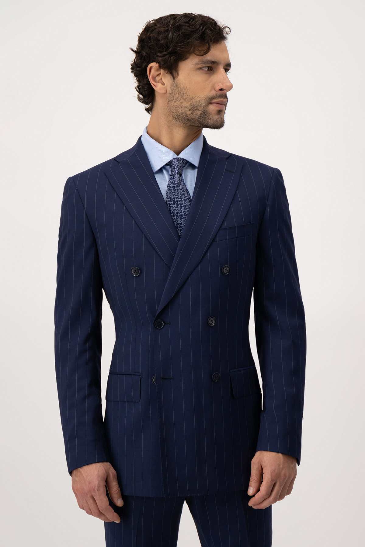 Traje Calderoni Azul Marino Slim Fit