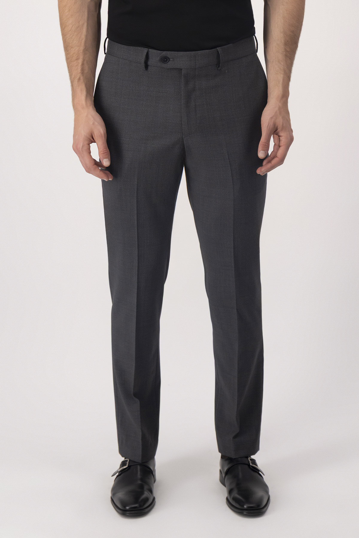 Traje Contemporary Fit Gris Oxford