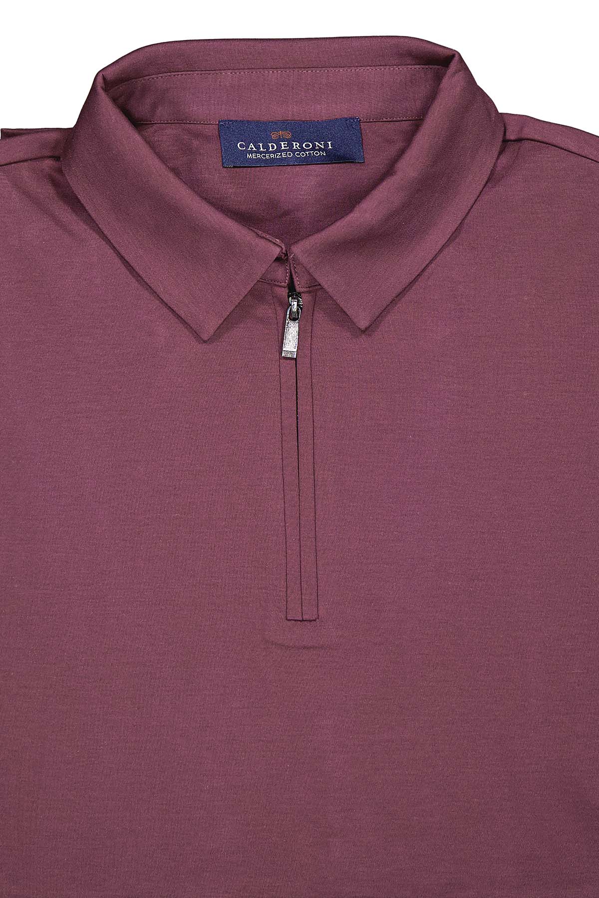 Polo MERCERIZED COTTON Calderoni Vino Contemporary Fit