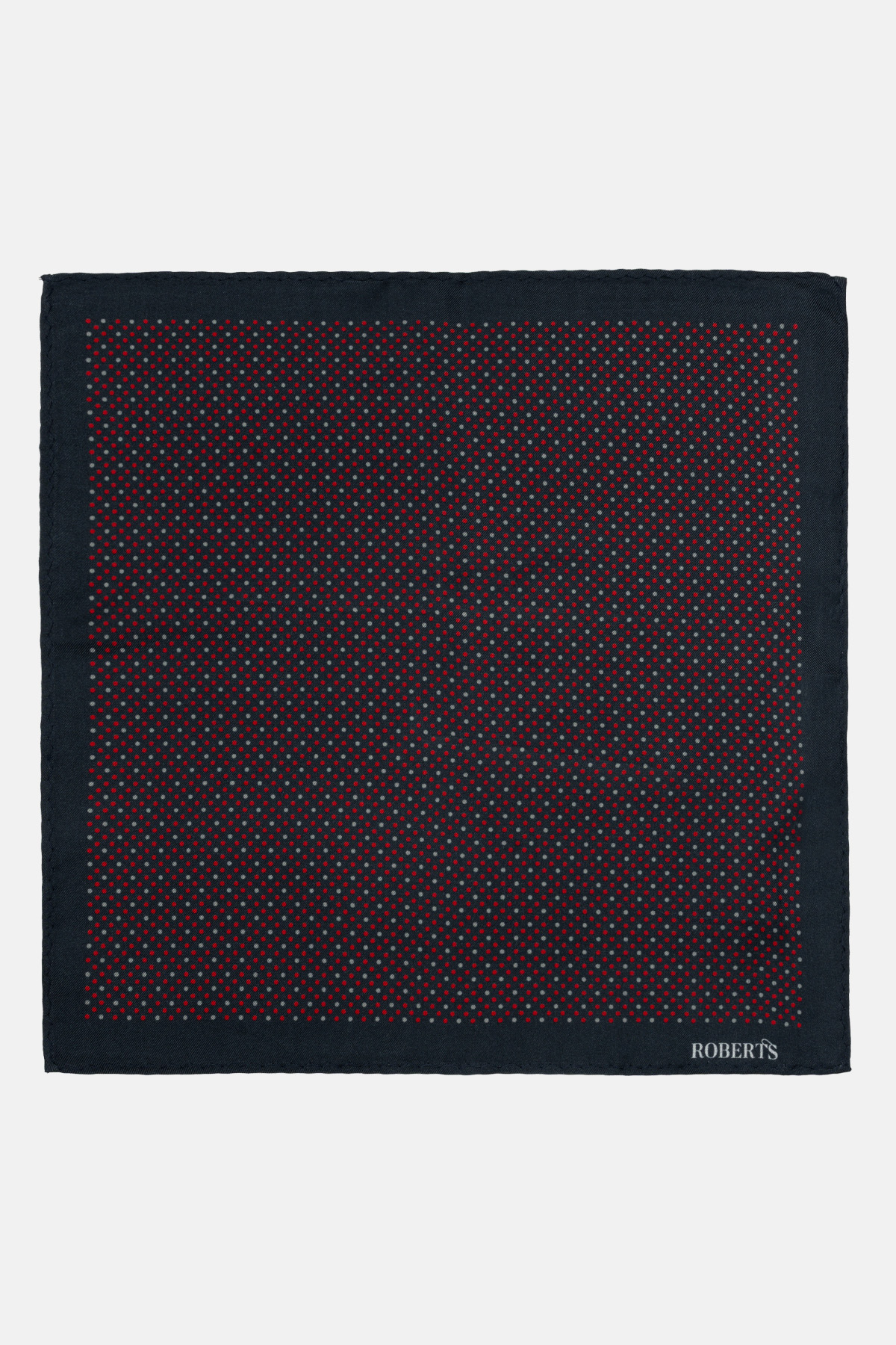 Pañuelo De Bolsillo De Seda Negro image number 1