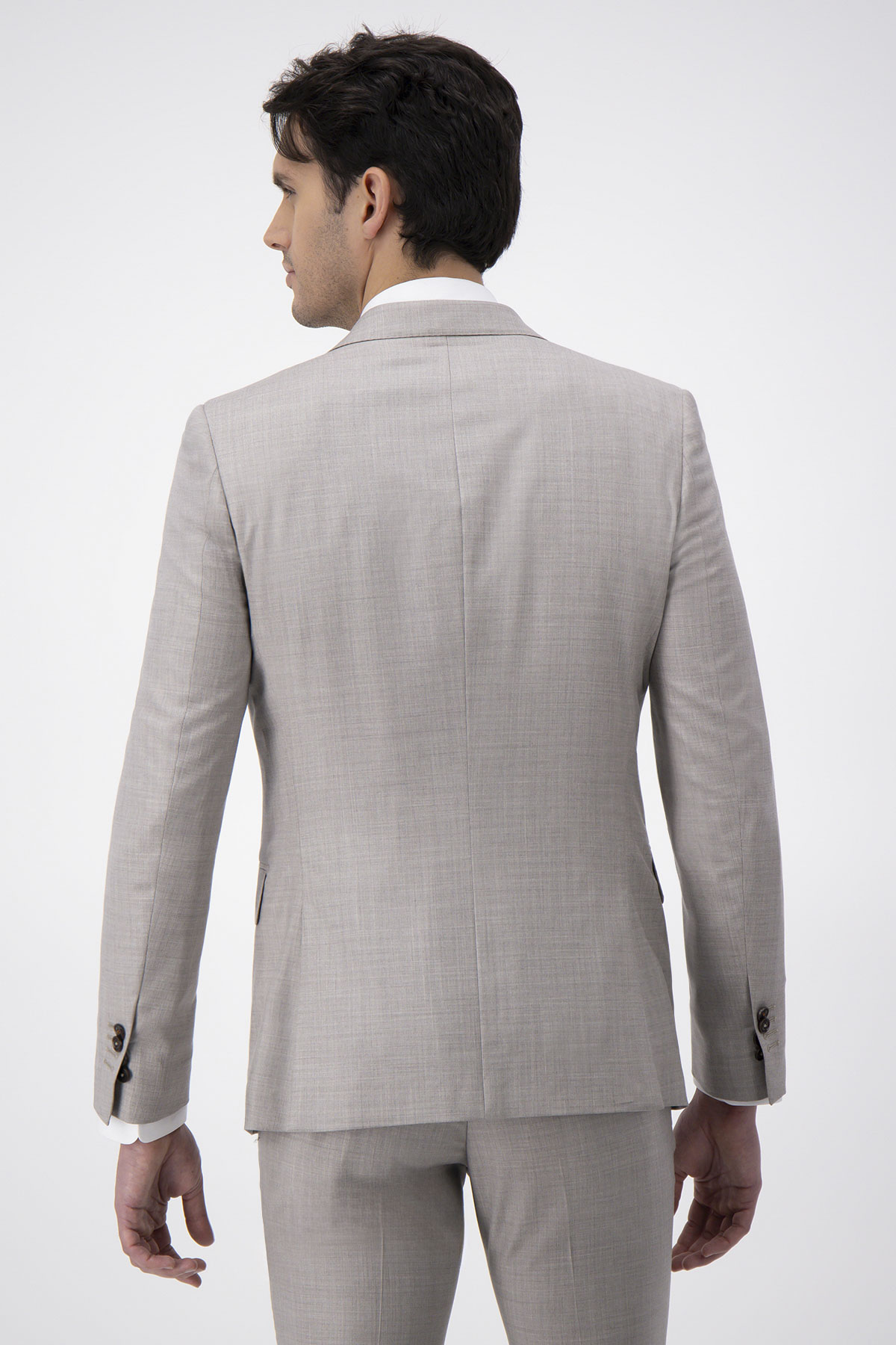 Traje Calderoni Couture Beige Slim Fit
