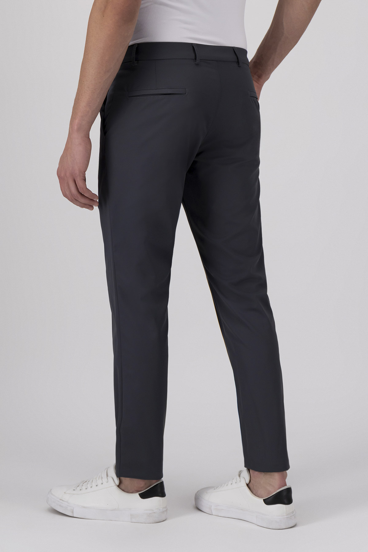 Pantalón Casual Color Gris Obscuro