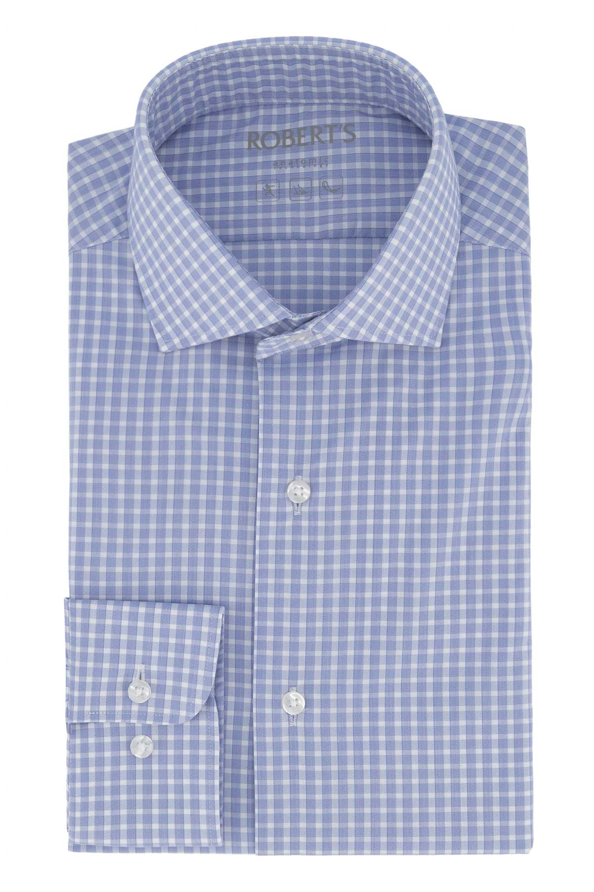 Camisa Formal Anatomic Technology Roberts Red Azul Slim Fit