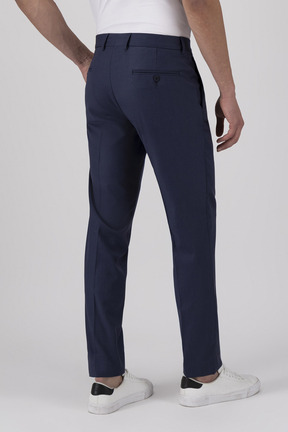 Pantalón Formal Color Azul Marino Slim Fit
