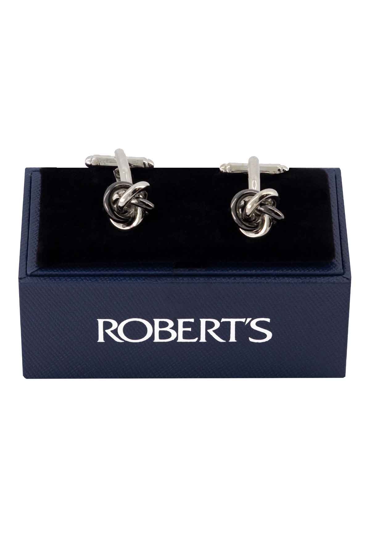 Mancuernillas Roberts Color Gris Acero