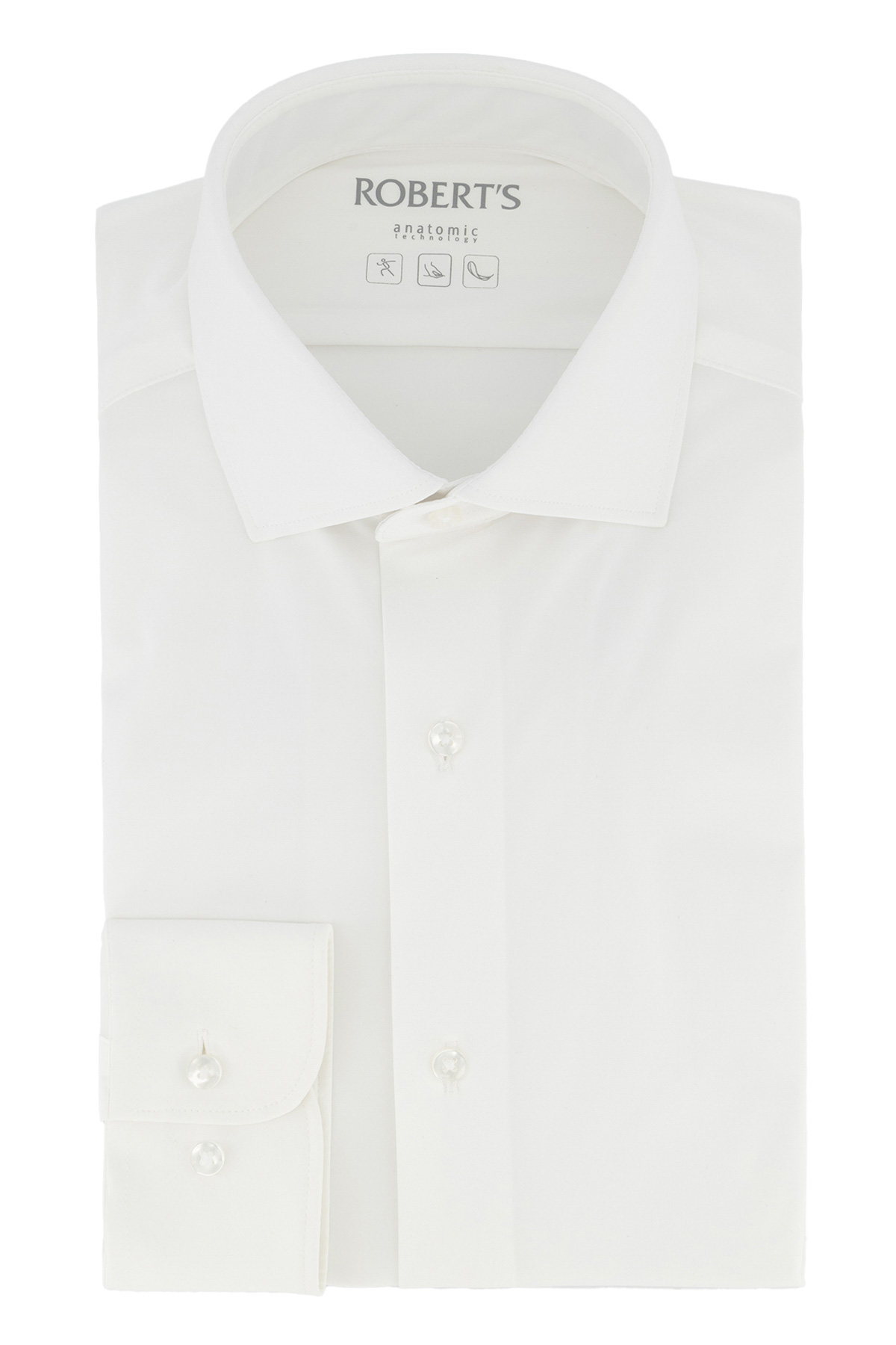 Camisa Formal Anatomic Technology Roberts Red Blanco Slim Fit