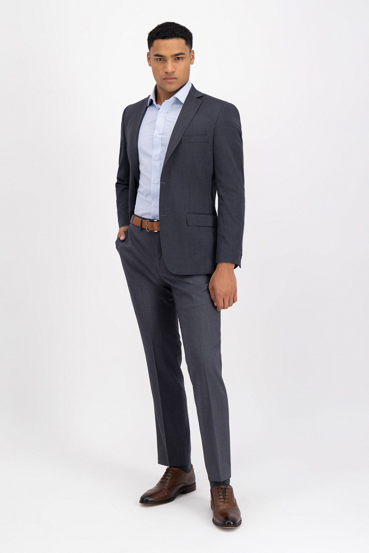 Traje Separate Roberts Slim fit Color gris oxford