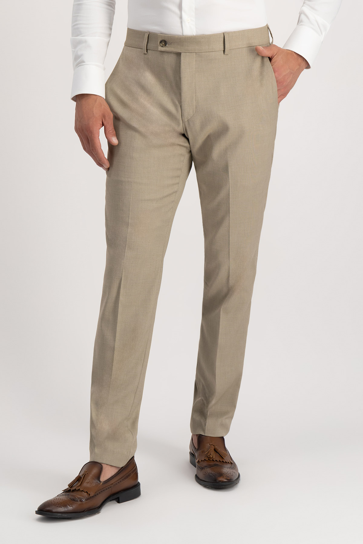Traje Trío Beige Roberts Red Slim Fit