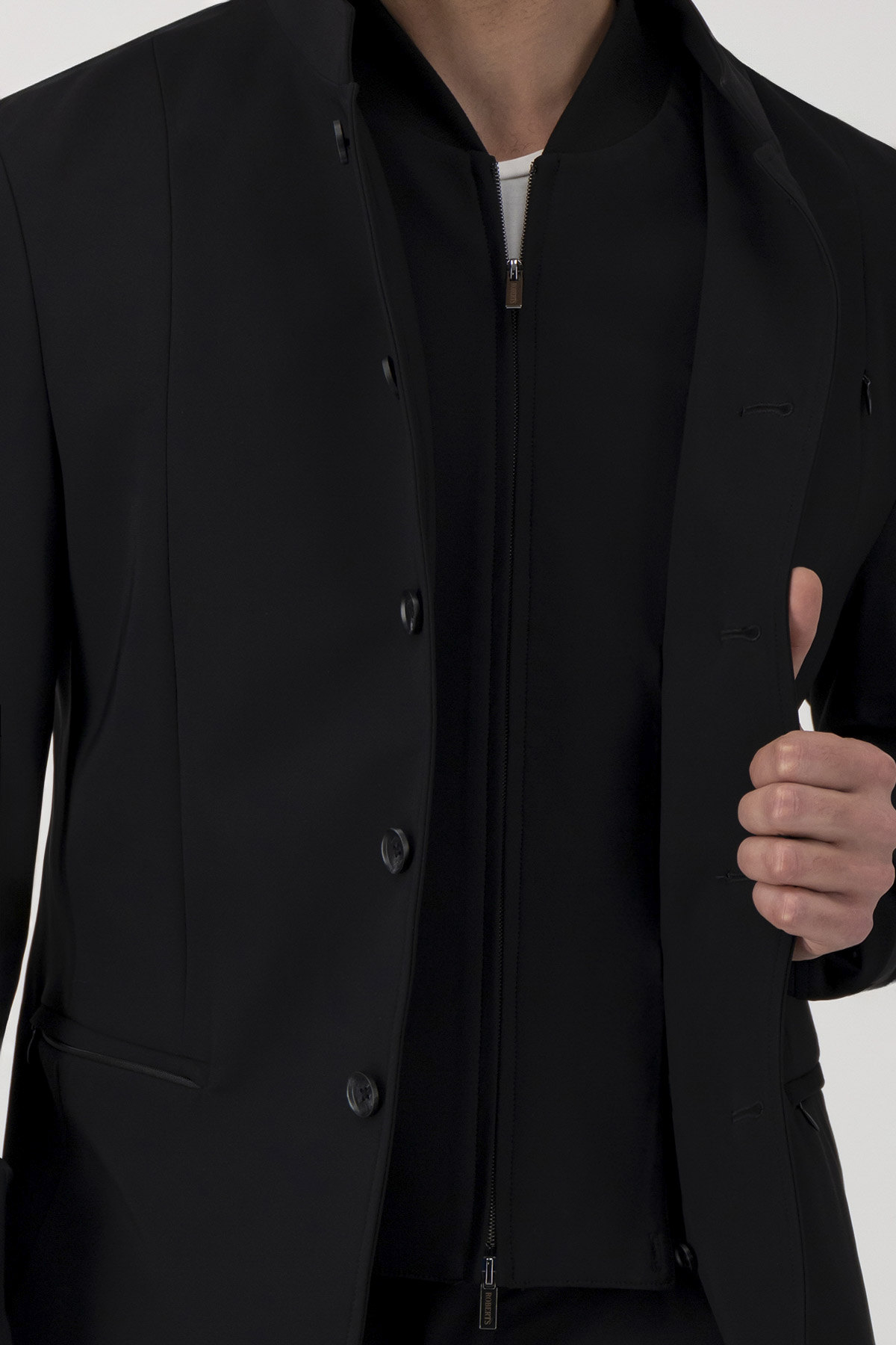 Saco Casual Slim Fit Negro image number 4