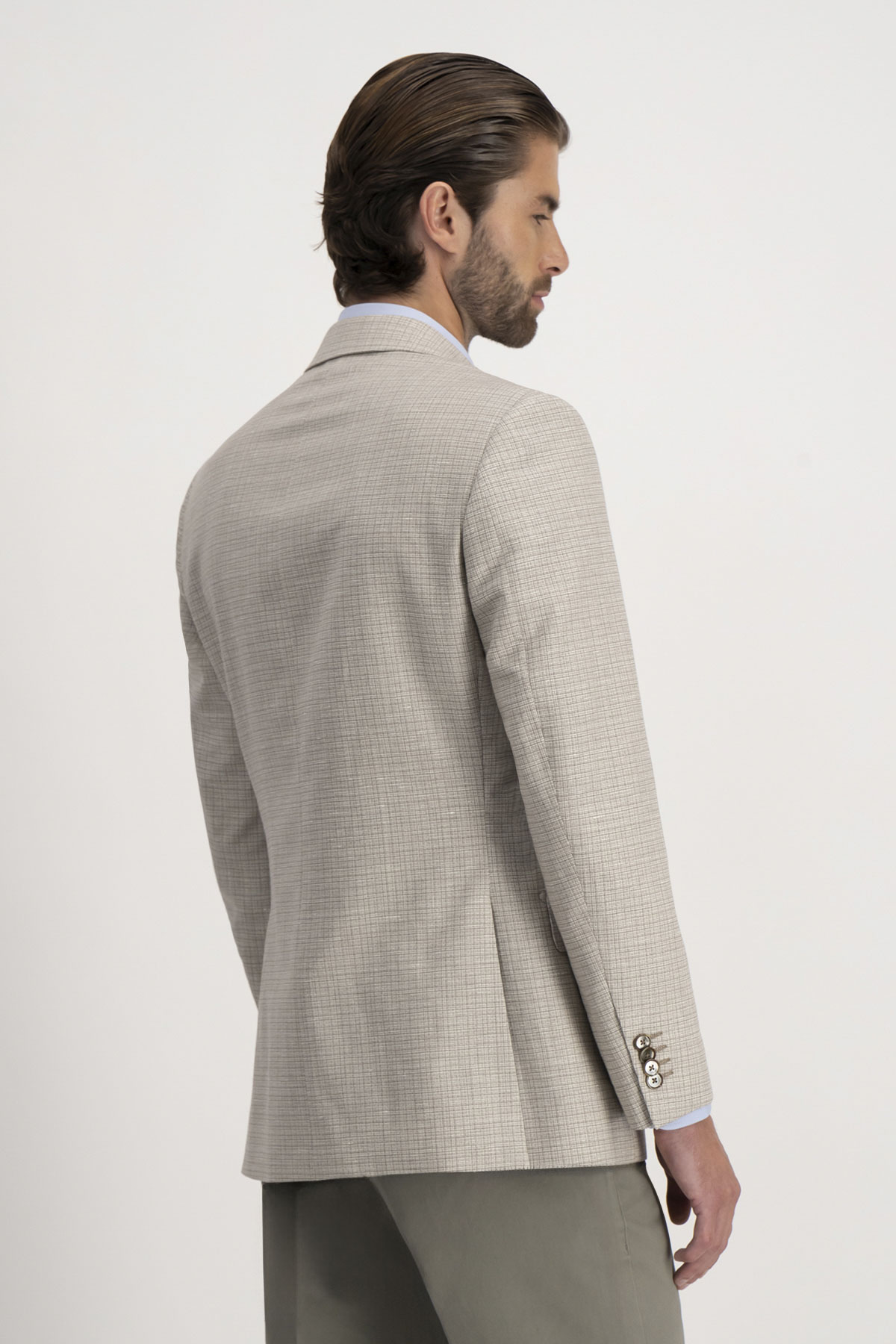 Saco Casual Calderoni Beige Contemporary Fit