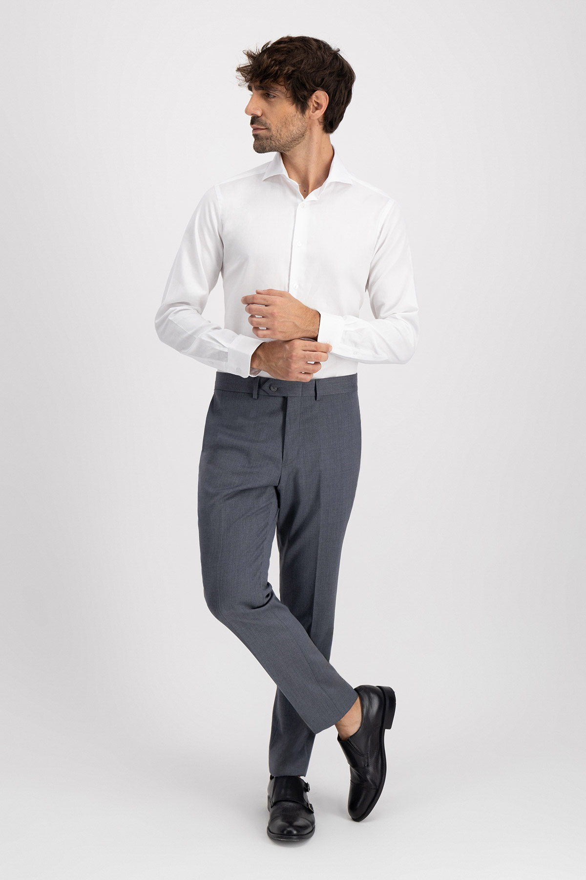 Pantalón Formal Roberts Gris Claro Slim Fit