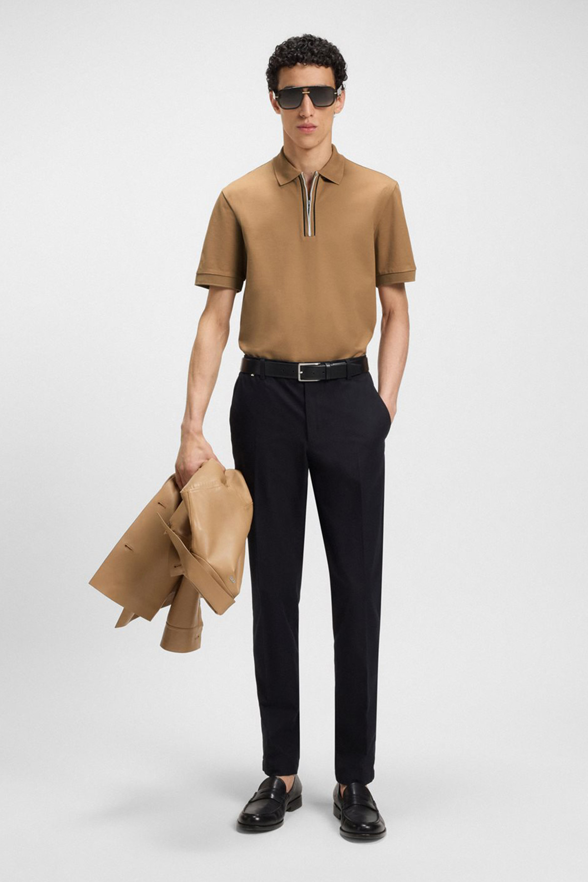 Polo De Algodón Mercerizado Con Tapeta De Cremallera image number 2