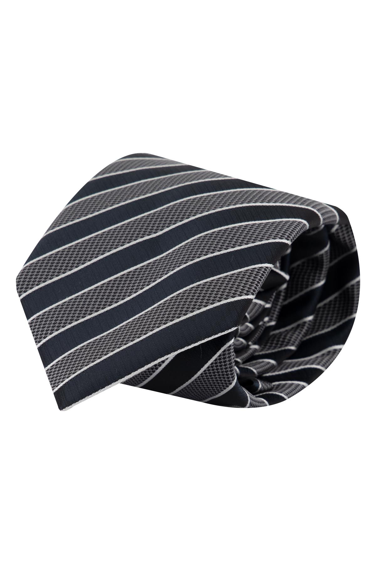 Corbata De Seda Con Rayas Diagonales